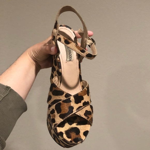 Steve Madden Cheetah Wedges - Picture 2 of 2